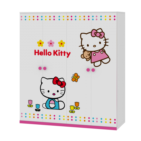 Tủ Quần Áo Trẻ Em Hello Kitty (1m6)