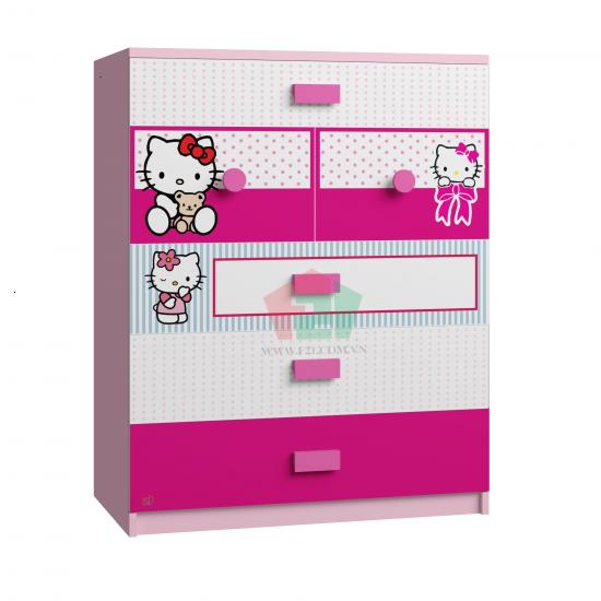 Tủ Quần Áo Trẻ Em Hello Kitty (80x50x100cm)