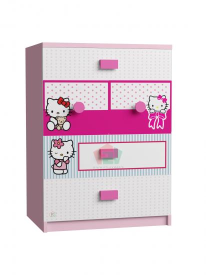 Tủ Quần Áo Trẻ Em Hello Kitty (60x50x80cm)